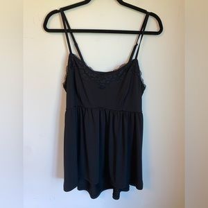 Torrid Black Lace Tank Top